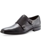 Hugo Boss Mattion Double-Monk-Strap Loafer - Lyst