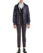 Thom Grey Snowflake and Flag Embroidered Quilted Jacket - Lyst