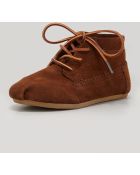 Toms Suede Moccasin Boot Chocolate - Lyst