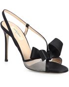 Valentino Couture Satin Bow Sandals - Lyst