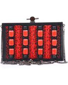 Jason Wu Bead Embellished Satin Box Clutch - Lyst