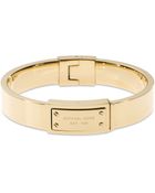 Michael Kors Logo Plaque Hinge Bangle - Lyst