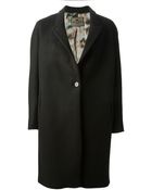 Etro Button Coat - Lyst