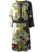 Etro Printed Shift Dress - Lyst
