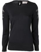 Lela Rose Lace Pullover - Lyst