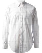 Thom Browne Window Pane Check Shirt - Lyst