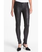 Vince Leather Moto Pants - Lyst