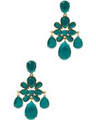 Oscar de la Renta Faceted Resin Chandelier Earring - Lyst