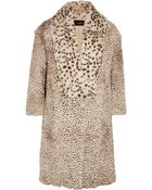 Thakoon Animal-print Goat Hair and Rabbit Coat - Lyst