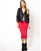 Asos Midi Pencil Skirt in Jersey - Lyst