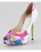 Jimmy Choo Lira Floralprint Platform Pump - Lyst