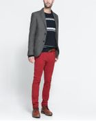 Zara Blazer with Contrasting Elbow Patches - Lyst