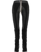 DRKSHDW by Rick Owens Textured Paneled Leggings - Lyst