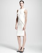 Stella McCartney Double-Fold Jacquard Sheath Dress - Lyst