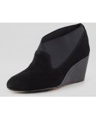 Taryn Rose Keene Suede Wedge Pump - Lyst