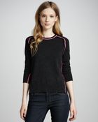 Autumn Cashmere Hilo Racingstripe Cashmere Sweater - Lyst