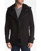 Diesel Wittory Double Breasted Peacoat - Lyst