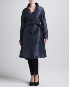 Donna Karan New York Evening Clutch Organza Belted Coat - Lyst