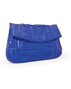 Heidi Mottram Sea Lilly Oversize Eel Skin Clutch - Lyst