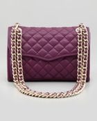 Rebecca Minkoff Quilted Affair Mini Shoulder Bag Plum - Lyst