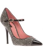 Dolce & Gabbana Tweed Pointed Toe Pumps - Lyst