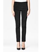 French Connection Regina Skinny Velvet Trousers - Lyst