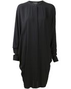 Lanvin Draped Dress - Lyst
