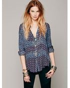 Free People Fp One Mixed Translation Shirt - Lyst