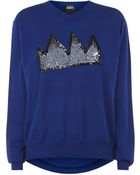 Markus Lupfer Crown Sequin Jumper - Lyst