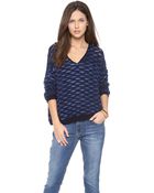 April, May Dahlia Drop Stitch Sweater - Lyst
