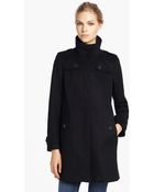 Burberry London Wool Cashmere Caban Coat - Lyst