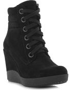Dune Plaster Suede Wedge Boots - Lyst