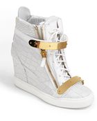 Giuseppe Zanotti Lorenz High Top Wedge Sneaker - Lyst