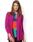 Lauren by Ralph Lauren Petite Open front Cardigan - Lyst