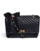 Lanvin Happy Large Quilted Leather Shoulder Bag - Lyst