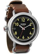 Nixon The October Leather Watch - Lyst