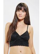 Pins And Needles Lace Longline Bra - Lyst