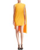 Narciso Rodriguez Sleeveless Cape Dress Orange - Lyst