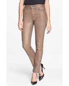 Nydj Sheri Coated Stretch Skinny Jeans - Lyst