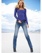 Victoria's Secret Vs Hipster Straight Leg Jean - Lyst