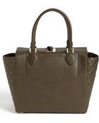 Michael Kors Miranda Large Leather Tote - Lyst