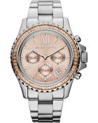 Michael Kors Everest Stainless Steel Chronograph Watch - Lyst