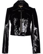Michael Kors Leather Outerwear - Lyst
