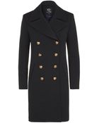 McQ by Alexander McQueen Marine Button Coat - Lyst
