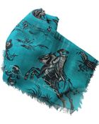 Oscar de la Renta Balloon Toile Print Scarf - Lyst