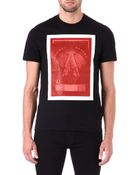 Givenchy Organza Overlay Print T-shirt - Lyst
