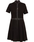 Paul & Joe Jewel Embellished Textured Skater Dress - Lyst