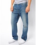 Asos Loose Jean in Light Wash - Lyst