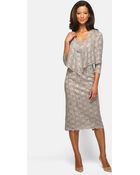 Alex Evenings Embellished Lace Pencil Dress Jacket - Lyst