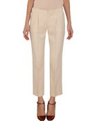 Chloé Pleated Cropped Pants - Lyst